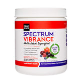Jar of Vibrant Health Spectrum Vibrance vegan antioxidant superfood powder with berry blend label