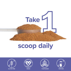 Back of Spectrum Vibrance container displaying ingredients and nutrition facts