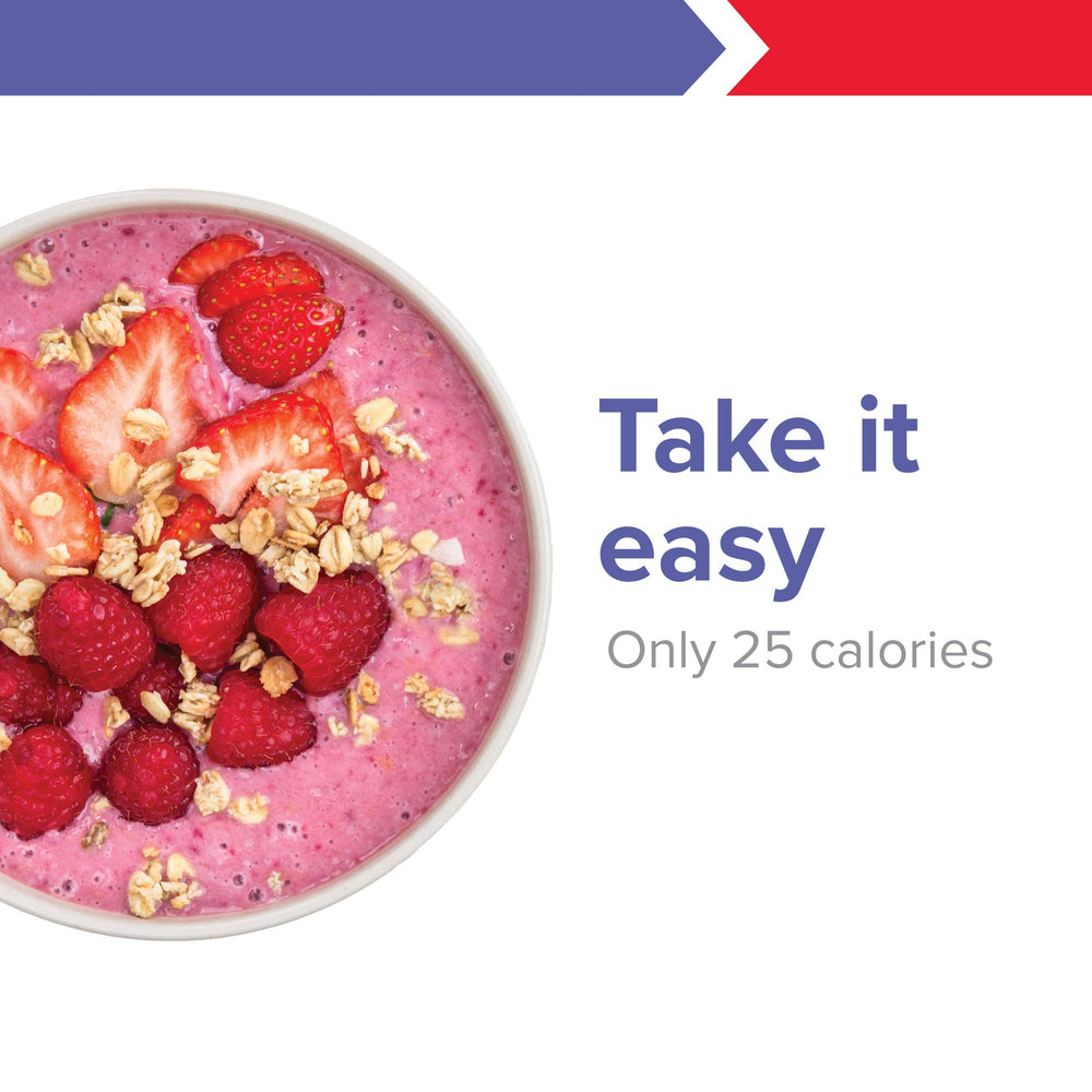 Arrangement of assorted ingredients including berries and leafy greens used in Spectrum Vibrance