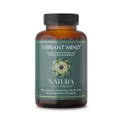 Vibrant Mind bottle front view - Natura Health Products nootropic