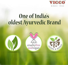 Tube of Vicco Vajradanti Ayurvedic toothpaste