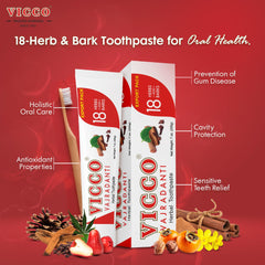 Textured herbal paste close-up of Vicco Vajradanti