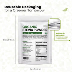 Viccoky Organic Stevia Powder 10oz packaging image