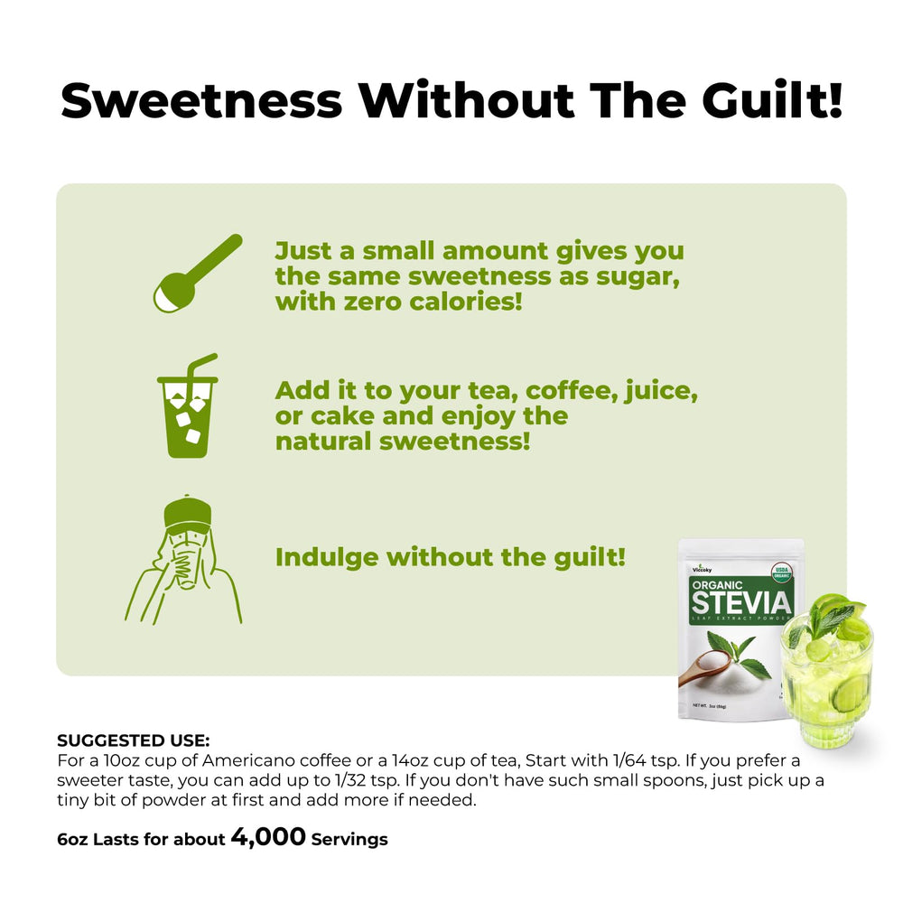 Using Viccoky stevia powder in beverages