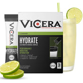 VICERA electrolyte powder lime packets for on-the-go hydration