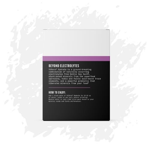 VICERA hydration profile bottle highlighting electrolytes for daily balance.