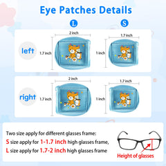 Left-eye patch shown with glasses-compatible fit