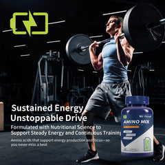 Vicwell Amino Acid bottle – back view with supplement facts