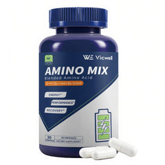 Vicwell Amino Acid bottle – front view with label