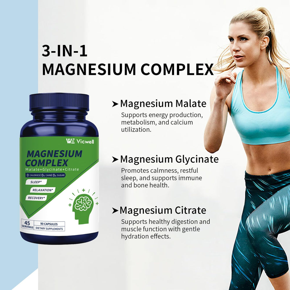 Illustration representing magnesium citrate form for Vicwell supplement