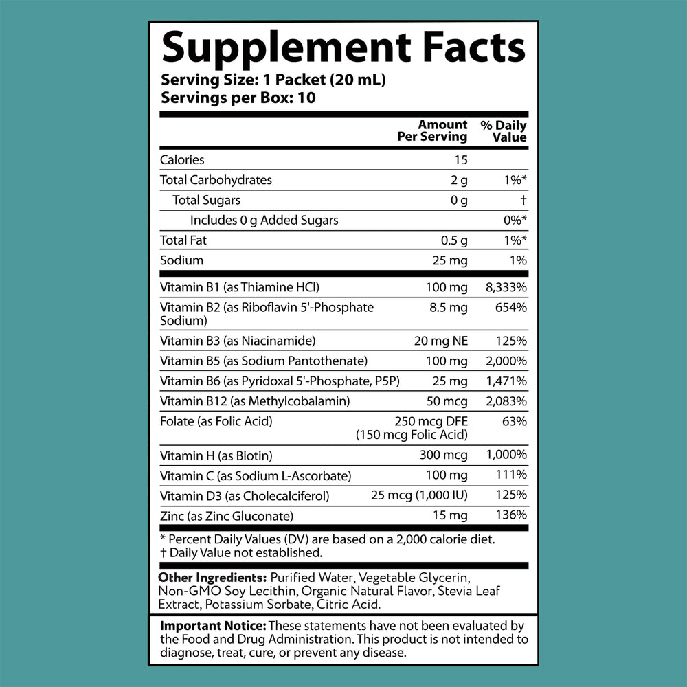 Close-up of liposomal liquid delivery system