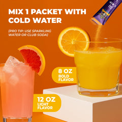 Vida Sin Crua citrus pack collection with refreshing sugar-free option