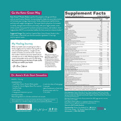 VIDAPURA Keto-Green Protein Shake ingredients pea protein—gentle digestion.