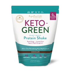VIDAPURA Keto-Green chocolate shake bottle front for daily energy