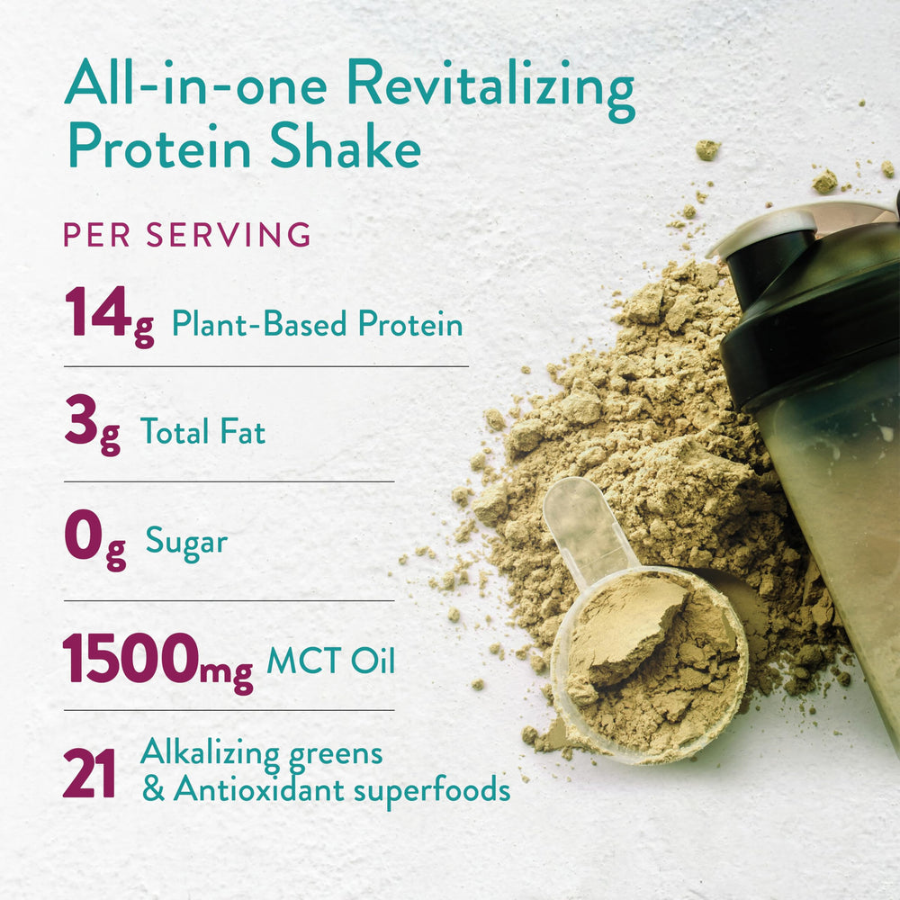 VIDAPURA Keto-Green shake ingredients label close-up with vegan protein