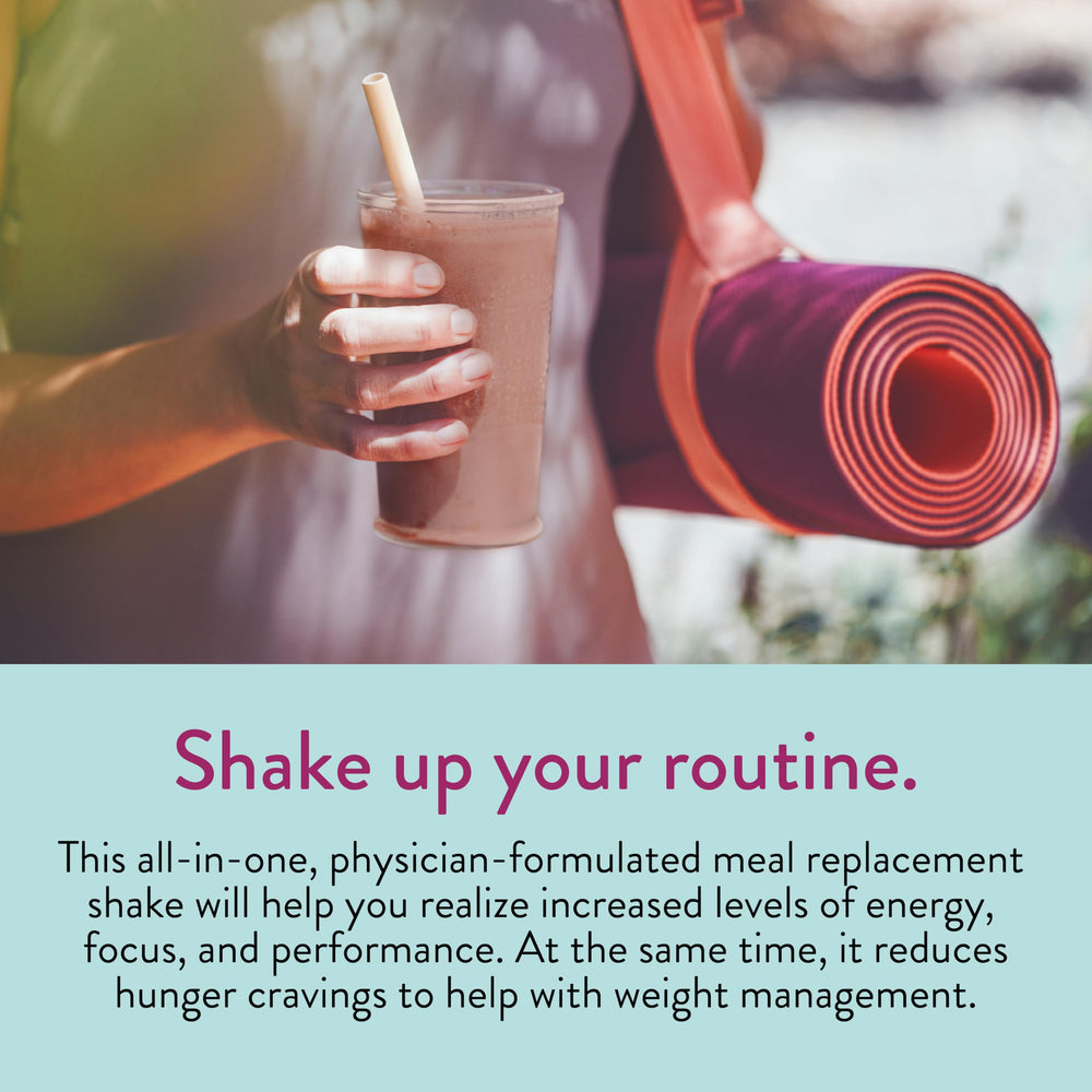 VIDAPURA Keto-Green chocolate shake in glass shows creamy texture