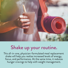 VIDAPURA Keto-Green chocolate shake in glass shows creamy texture