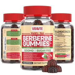VIDAVITE Berberine with Ceylon Cinnamon gummies bottle front