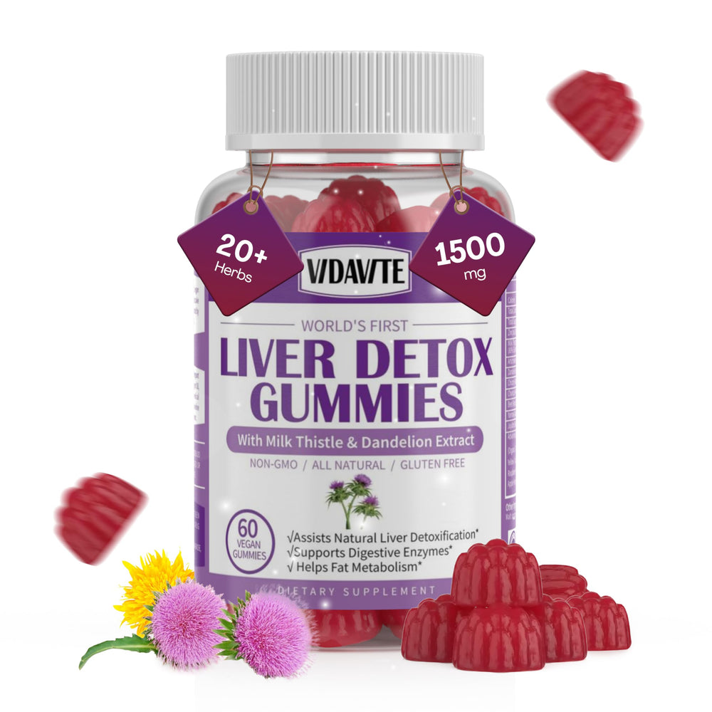Graphic highlighting liver cleanse, detox and repair benefits