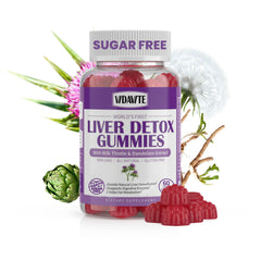 Lifestyle shot of VIDAVITE bottle on a clean surface