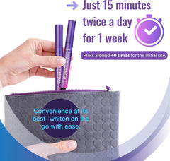 Graphic indicating 4-7 shade whitening results in one week