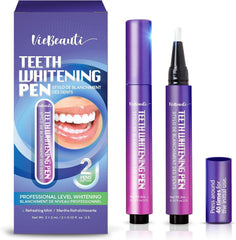VieBeauti Teeth Whitening Pen Gel applying to teeth with precise brush
