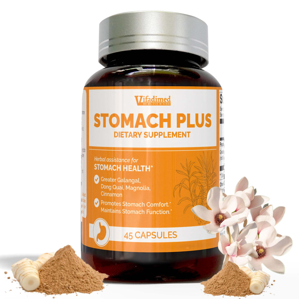 VIFADIMED Stomach Plus bottle with label