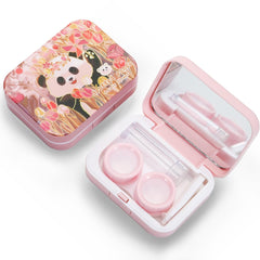 Front view of Vifirstew panda design contact lens case