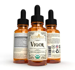 Vigor 2 oz bottle with label