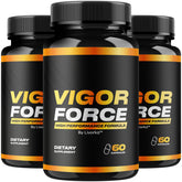 Three-pack Vigor Force bottles - front view