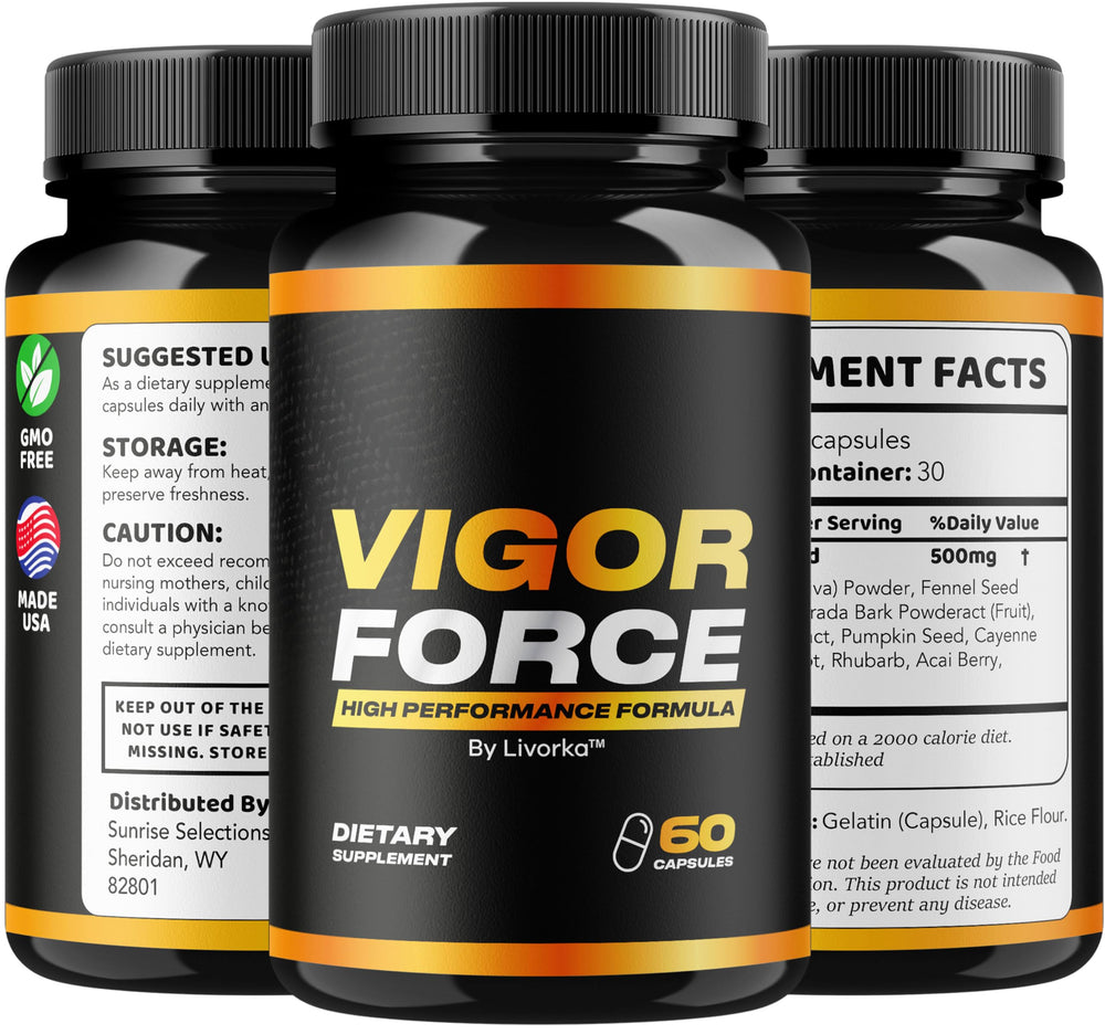Graphic showing Vigor Force benefits