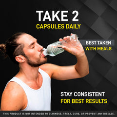 Close-up of Vigor Force label on bottle