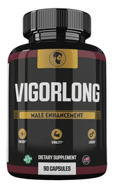Vigorlong Advanced Formula supplement bottle on a clean background