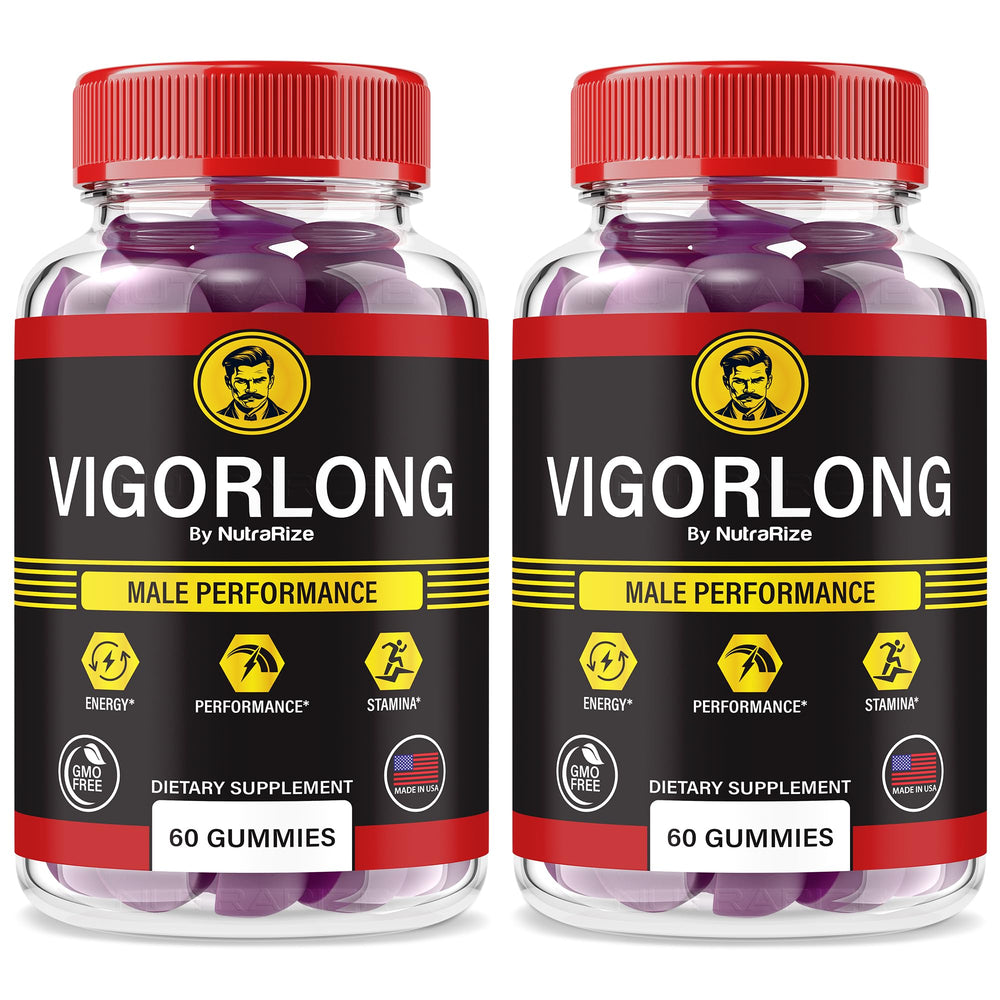 VigorLong Gummies for Men 2 Pack packaging front