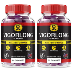Front view of VigorLong Gummies for Men 2-Pack
