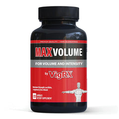 Close-up of VigRX Max Volume label