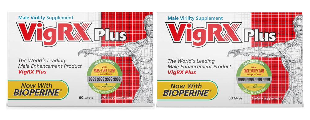 VigRX Plus daily supplement bottle - front view