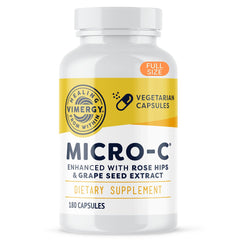Vimergy Micro-C Vitamin C Capsules bottle - 180 capsules