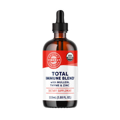 Front view of Vimergy Total Immune Blend Liquid 115 mL bottle