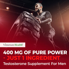 Daily-use capsule from Vimerson Health supports energy, vitality, and overall male wellness.