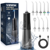 VIMMK Water Flosser black front view