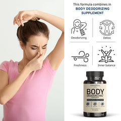 Chlorophyll detox pills for internal odor elimination