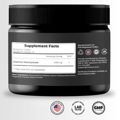 Close-up of VINATURA Creatine Monohydrate Pills capsules