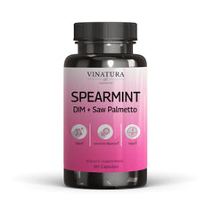 Front view of VINATURA Spearmint capsules package