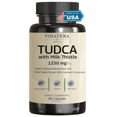 VINATURA Tudca Milk Thistle 1250mg 90 capsules hero image
