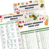 Vinca Blue kidney charts set cover for organized CKD meal planning