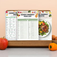 Vinca Blue kidney meal planning bundle page highlighting practical CKD nutrition