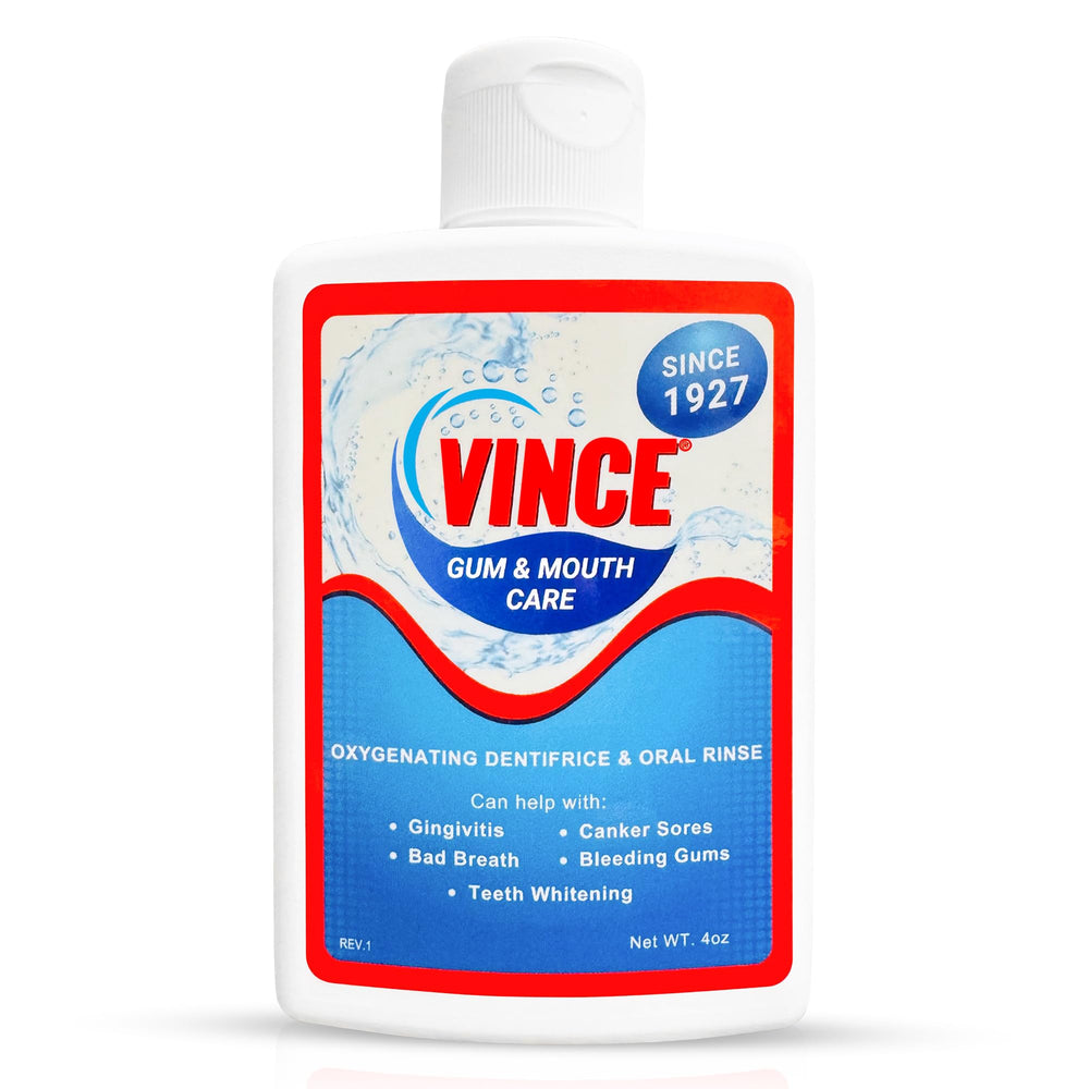 Front view of Vince Gum Mouth Powder 4 oz