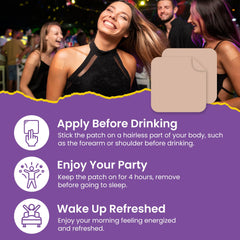 VIORY Recovery Patch pool-beach use highlighting water-friendly adhesion for outdoor events.