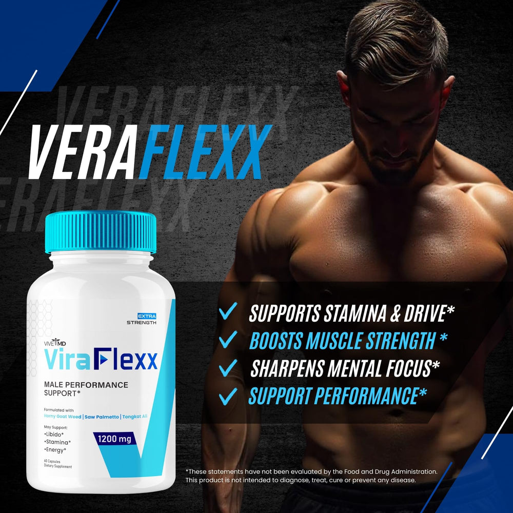 Athletic man taking ViraFlexx supplement